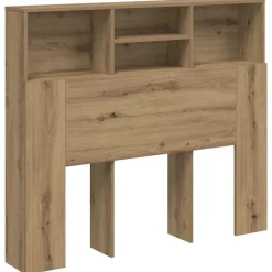 vidaXL Sänggavel m förvaring artisian ek 120x19x103,5 cm konstr. trä