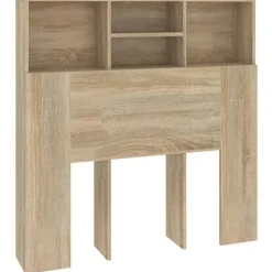 Best vidaXL Sänggavel med förvaring sonoma-ek 100x19x103,5 cm Sonoma ek