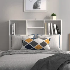 vidaXL Sänggavel med förvaring vit 100x19x103,5 cm