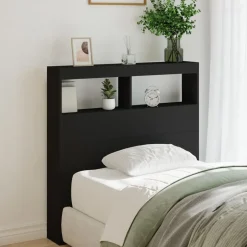 Sale vidaXL Sänggavel med LED 100x17x102 cm Svart