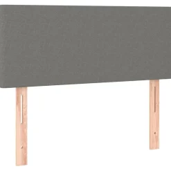 New vidaXL Sänggavel 80x5x78/88 cm tyg Mörkgrå