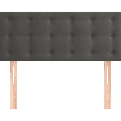 Discount vidaXL Sänggavel 80x5x78/88 cm sammet Mörkgrå