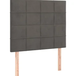 Hot vidaXL Sänggavel 80x5x118/128 cm sammet Mörkgrå