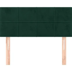 vidaXL Sänggavel mörkgrön 80x5x78/88 cm sammet