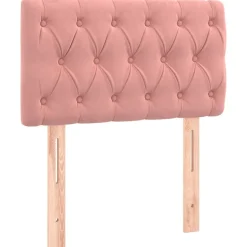 vidaXL Sänggavel 80x7x78/88 cm sammet Rosa