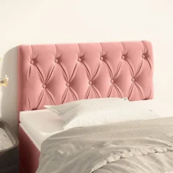 vidaXL Sänggavel 80x7x78/88 cm sammet Rosa