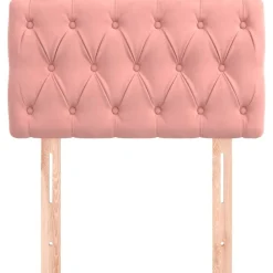 vidaXL Sänggavel 80x7x78/88 cm sammet Rosa