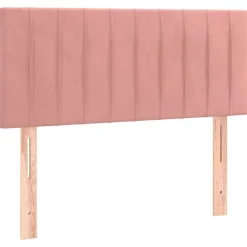 vidaXL Sänggavel rosa 80x5x78/88 cm sammet