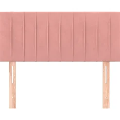 vidaXL Sänggavel rosa 80x5x78/88 cm sammet