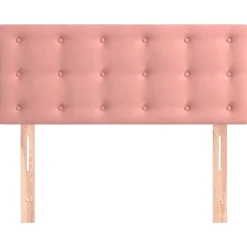 vidaXL Sänggavel rosa 80x5x78/88 cm sammet
