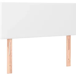 vidaXL Sänggavel vit 80x5x78/88 cm konstläder