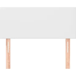 vidaXL Sänggavel vit 80x5x78/88 cm konstläder