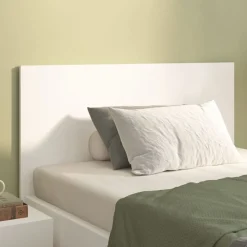 vidaXL Sänggavel vit 120x1,5x80 cm konstruerat trä