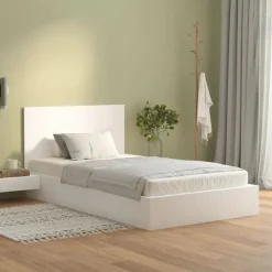 vidaXL Sänggavel vit 120x1,5x80 cm konstruerat trä