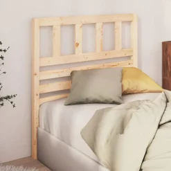 vidaXL Sänggavel 81x4x100 cm massiv furu Naturfärg
