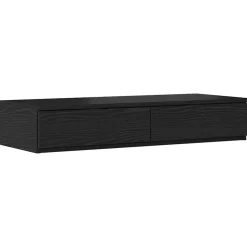 Sale vidaXL Sänglådor 100 x 36,5 x 16,5 cm Konstruerat trä Svart ek