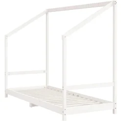 Outlet vidaXL Sängram för barnsäng 80x200 cm massiv furu Vit
