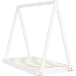 Best vidaXL Sängram för barnsäng 70x140 cm massiv furu Vit