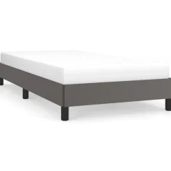Best vidaXL Sängram 80x200 cm konstläder Grå