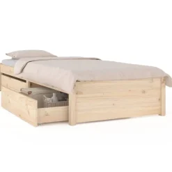vidaXL Sängram med lådor 75x190 cm