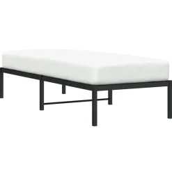Online vidaXL Sängram metall 75x190 cm Svart