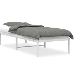 Outlet vidaXL Sängram metall 75x190 cm Vit