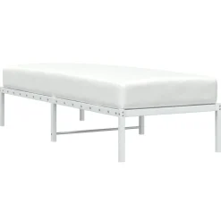Outlet vidaXL Sängram metall 75x190 cm Vit