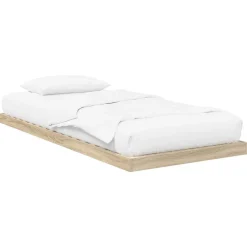 Clearance vidaXL Sängram Sonoma 75 x 190 cm Konstruerat trä Sonoma ek
