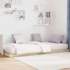 Clearance vidaXL Sängram Sonoma 75 x 190 cm Konstruerat trä Sonoma ek