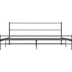 vidaXL Sängram utan madrass grå metall 180x200 cm