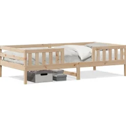 vidaXL Sängram utan madrass 100x200 cm massiv furu