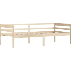 Online vidaXL Sängram utan madrass massiv furu 90x200 cm Brun