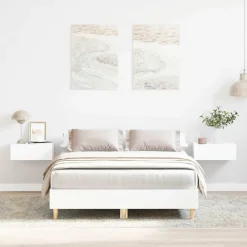 Outlet vidaXL Sängram utan madrass 120x200 cm konstruerat trä Vit