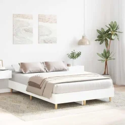 Outlet vidaXL Sängram utan madrass 120x200 cm konstruerat trä Vit