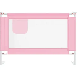Discount vidaXL Sängskena för barn 100x25 cm tyg Rosa