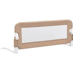 vidaXL Sängskena för barn taupe 102x42 cm polyester