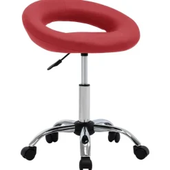 New vidaXL Snurrbar stol konstläder Vinröd