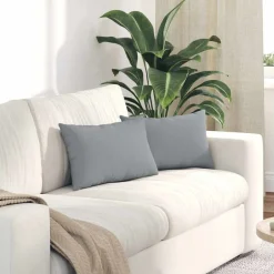 Clearance vidaXL Sofakuddar 2 pcs 50 x 30 cm tyg Ljusgrå