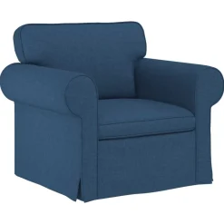 vidaXL Soffa 95 x 82 x 80 cm tyg Blå