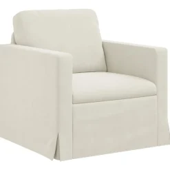 vidaXL Soffa Kräm 78 x 78 x 80 cm Sammet
