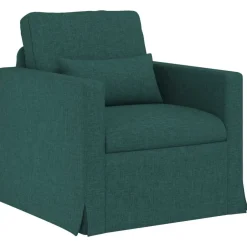 Hot vidaXL Soffa 78 x 78 x 80 cm tyg Mörkgrön