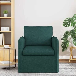 vidaXL Soffa Mörkgrön 75 x 82 x 85 cm tyg
