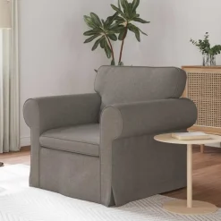 Clearance vidaXL Soffa 95 x 82 x 80 cm tyg Taupe