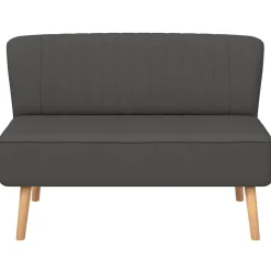 vidaXL Soffa tyg 117x55,5x77 cm mörkgrå
