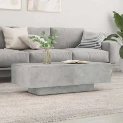 vidaXL Soffbord betonggrå 100x49,5x31 cm konstruerat trä