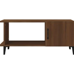 Outlet vidaXL Soffbord 90x50x40 cm konstruerat trä brun ek