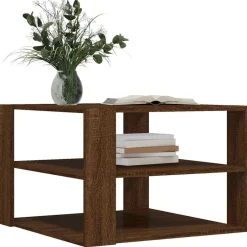 Clearance vidaXL Soffbord 58x58x40 cm konstruerat trä brun ek