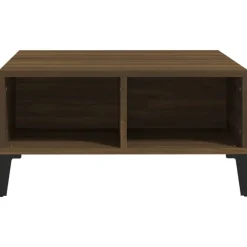 Discount vidaXL Soffbord 60x60x30 cm konstruerat trä brun ek