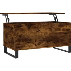 Outlet vidaXL Soffbord 90x44,5x45 cm konstruerat trä Rökfärgad ek