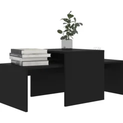 Sale vidaXL Soffbord set 100x48x40 cm konstruerat trä Svart